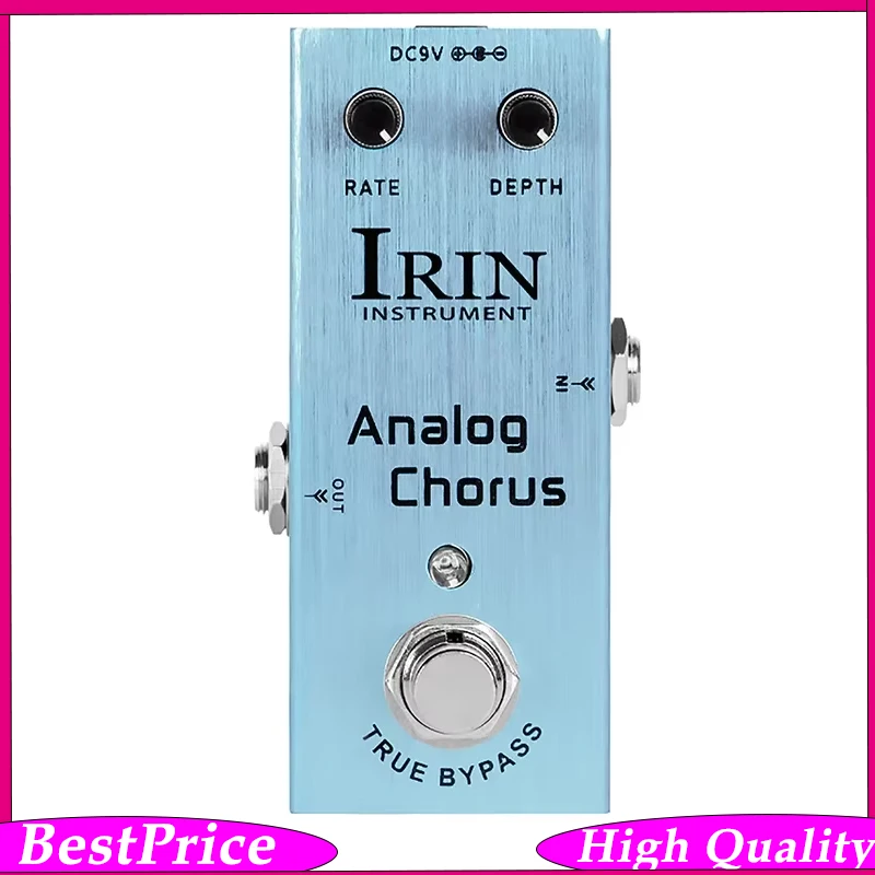 IRIN Analog Chorus Electric Guitar Effect Pedal Portable Light Blue Bypass Design Guitar Effect Guitar Accessories