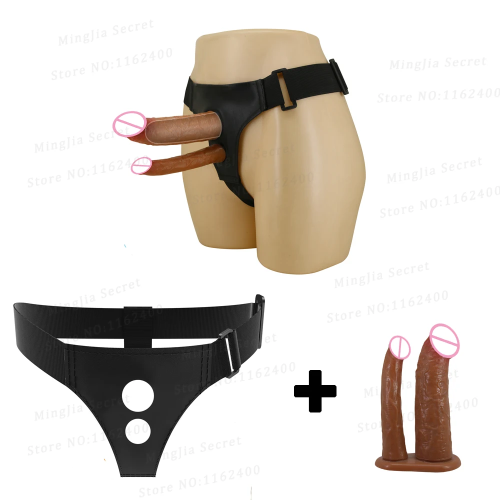 Hollow Strapon Anal Dildo Harness Penis Sleeve Vagina Stimulate Anus Dilator Buttplug Adult Sexy Sex Toys For Women Men Gay 18+ - view 6