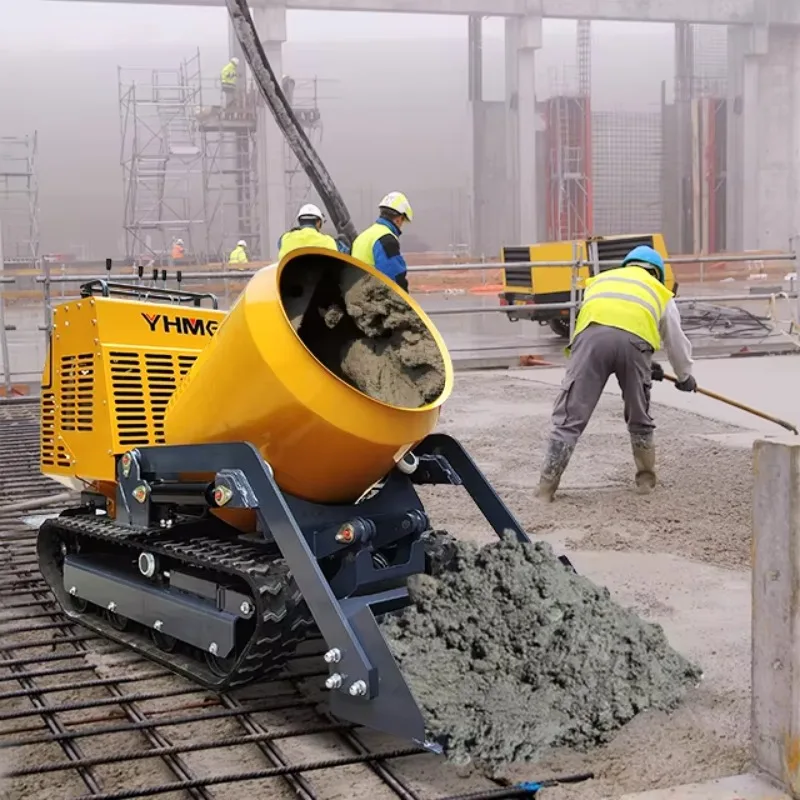 

Бетоносмеситель YG на резиновых гусеницах, 300 л, с дизельным двигателем, гидравлический, на продажу