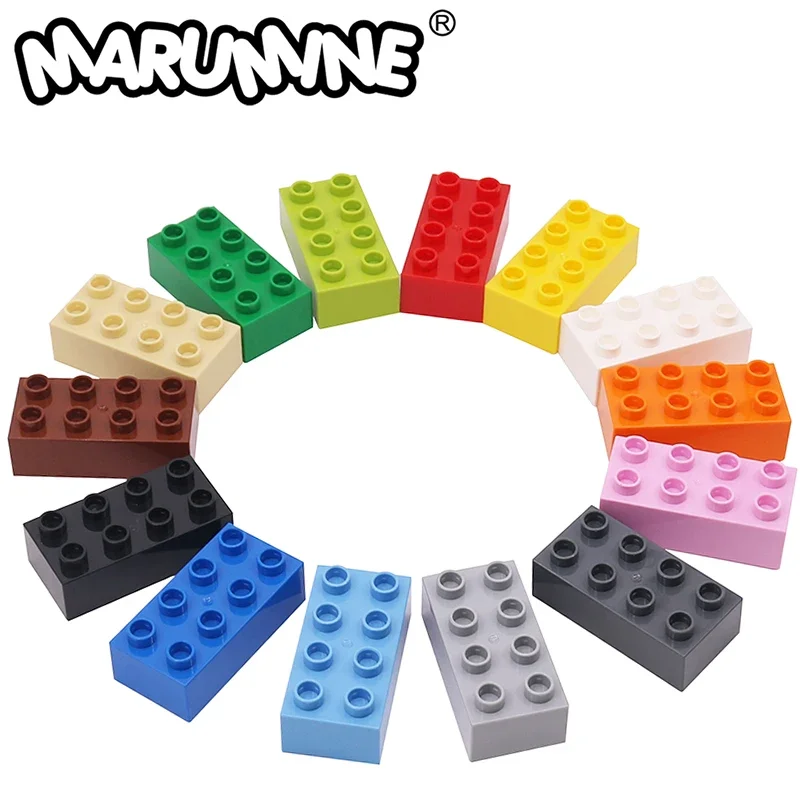 MARUMINE-Grandes Briques de Construction pour Enfant, Ensemble Classique, Technologie Éducative, Jouets, Cadeau, Bricolage, 2x4, 30 Pièces/Lot