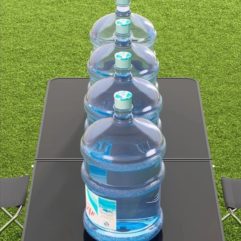 طاولة قابلة للطي محمولة قابلة للتعديل في الهواء الطلق طاولة تخييم خفيفة الوزن قابلة للإزالة مستطيلة أثاث الفناء مجموعة في الهواء الطلق