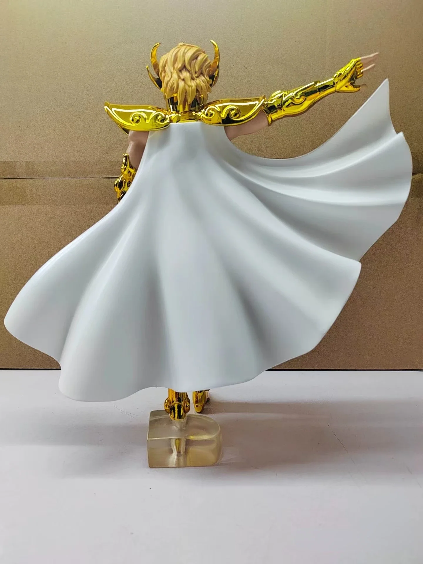 Figuras de acción de Saint Seiya Myth Cloth, estatua de colección de resina de Color Leo OCE, galvanoplastia de los santos dorados, en Stock, 1/6