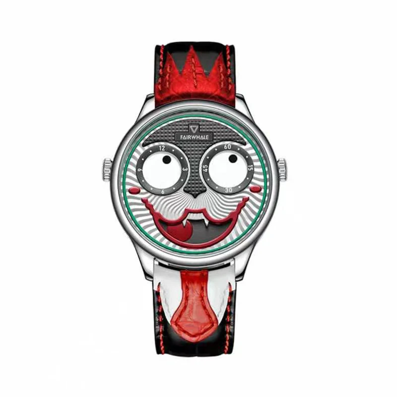 Mark Fairwhale Relógios de moda masculina 42 mm Joker Dial Relógio de pulso de quartzo de luxo