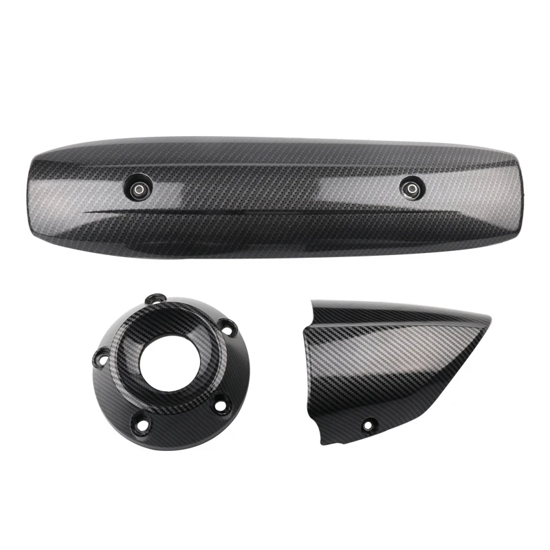 For TMAX530 TMAX 530 Tmax 530 2013-2017 Motorcycle Scooter Muffler Cover Imitation Carbon Fiber Exhaust Pipe Protector Guard
