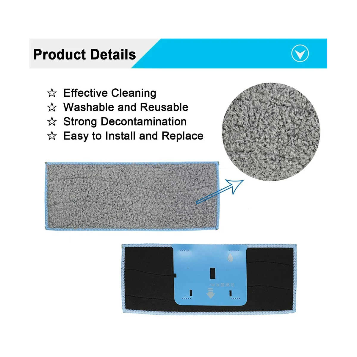 14 قطعة من قماش الممسحة القابل للغسل لملحقات استبدال المكنسة الكهربائية الروبوتية M6 وسادات التطهير الرطبة-HIM