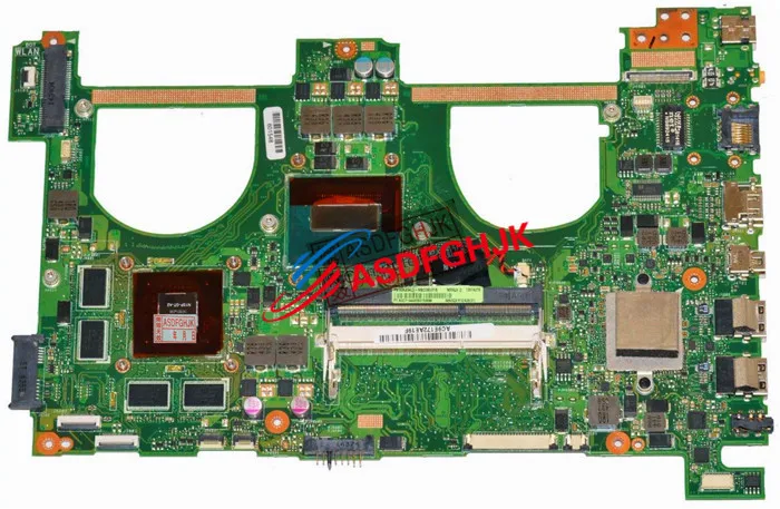 

Оригинальная материнская плата для ноутбука Asus N550JK с процессором i7-4710HQ 60NB04L0-MBC000, полностью протестирована