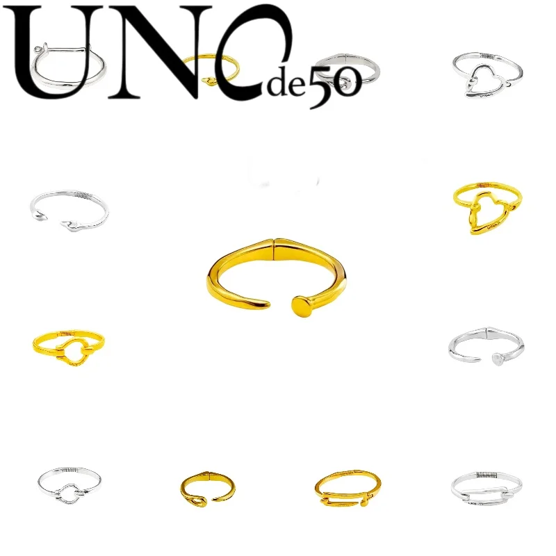 

Elevate Wristwear Game: UNOde50 Bracelet, Silver-Gold, High Fashion, Low Price!