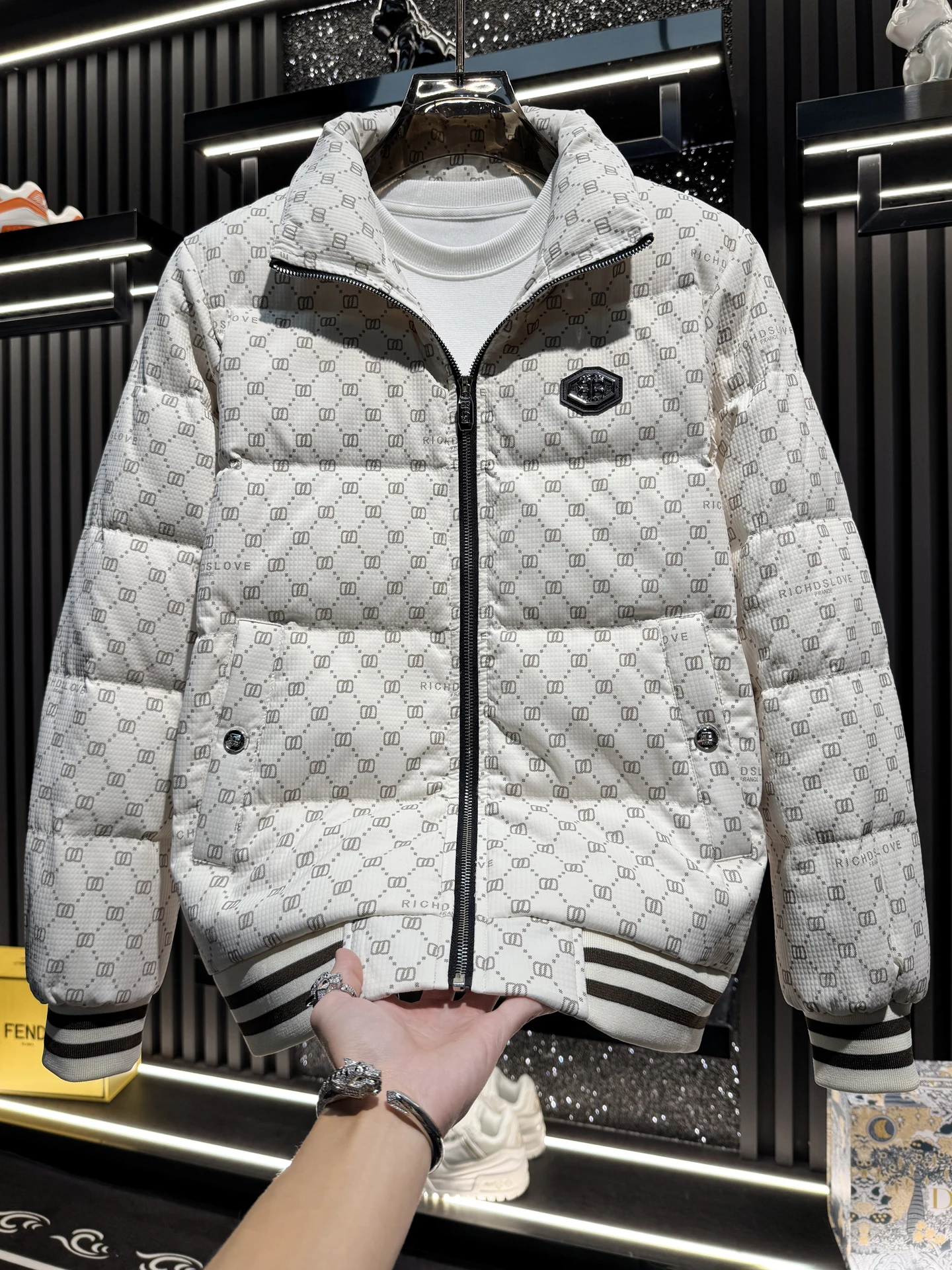 

Мужская пуховая куртка Ele с воротником-стойкой, белая, теплая, морозостойкая, модная зимняя верхняя одежда из полиэфирного волокна