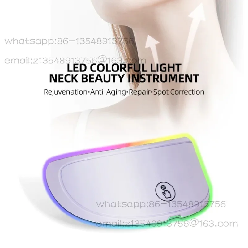 Neck LED Lift Mask Photon Anti-Wrinkle Skin Tightening Neck Home Beauty Device Neck Wrinkle Remover Skin Brighten Rejuvenation