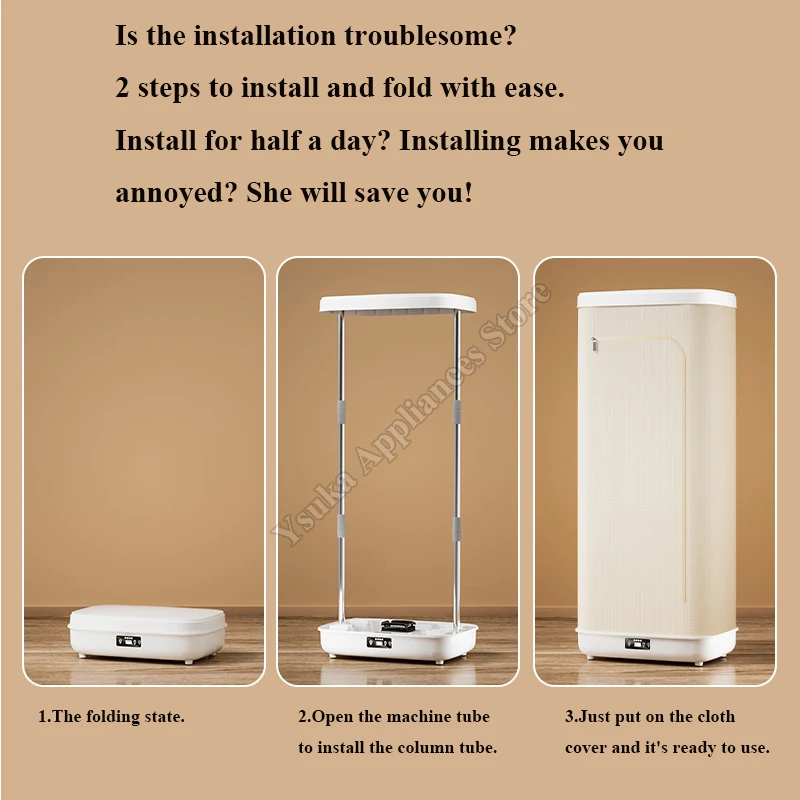 Clothes Dryer New Portable Folding For Dormitory  Suitcase And Clothes Drying Machine