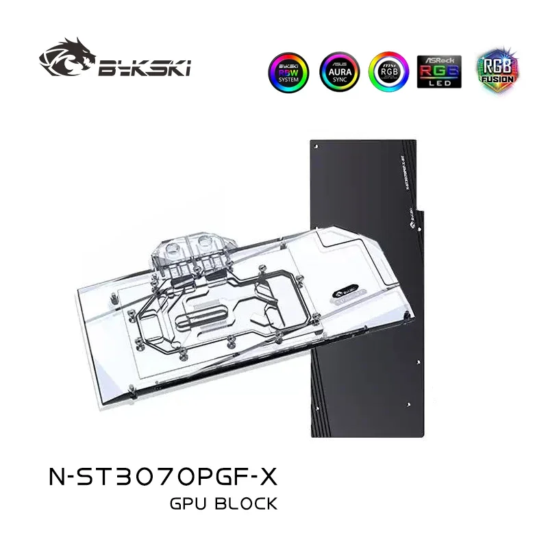 Bykski Water Block for ZOTAC RTX 3070 / 3060TI 8GD6 PGF OC GPU Card / Thickened Copper Plate Prevent Corrosion N-ST3070PGF-X