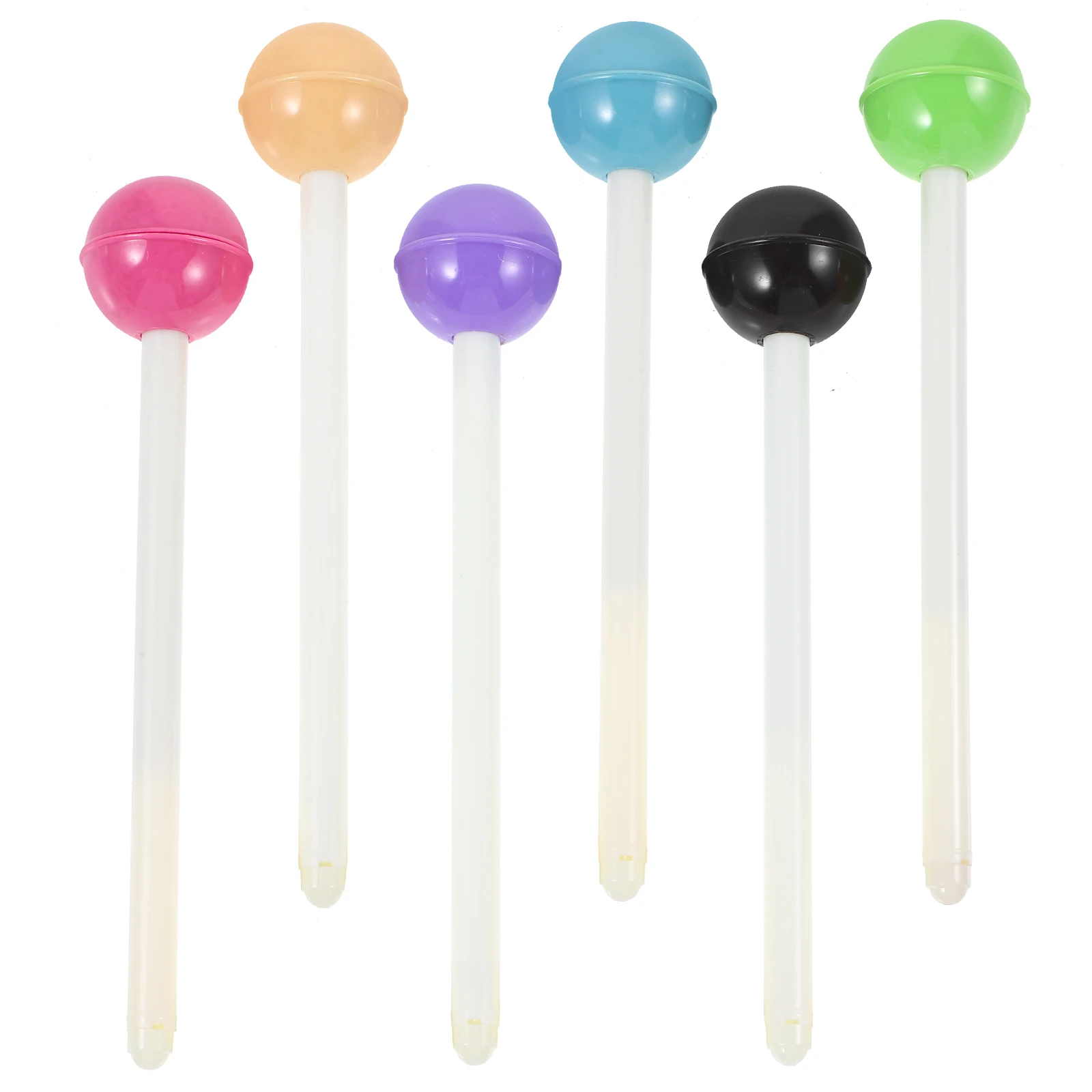 

6pcs Lollipop Pen Cute Gel Pens for Kids Girls Students Office 0.5mm Smooth Writing Multicolor Bulk Pack Adorable Stationery