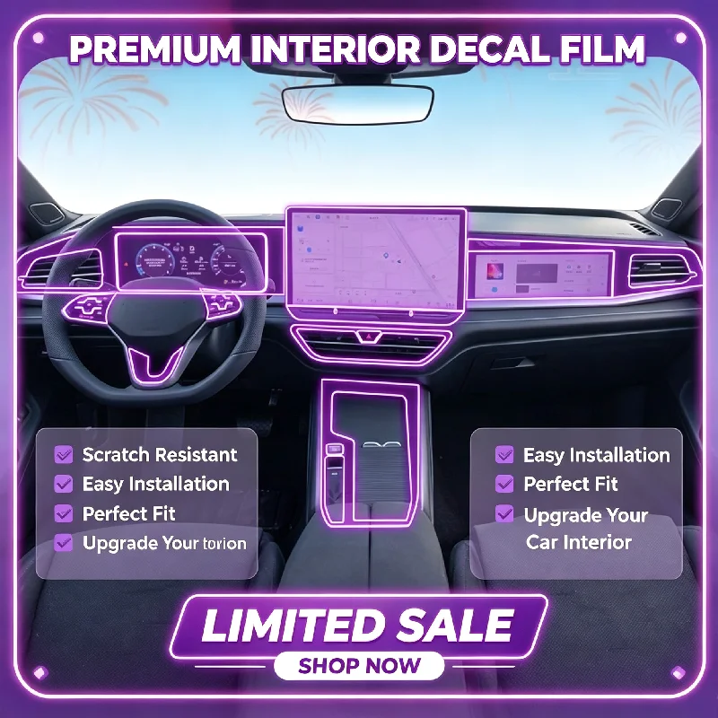 For 25 models of Volkswagen Passat gasoline new energy center console interior film modification transparent protective film