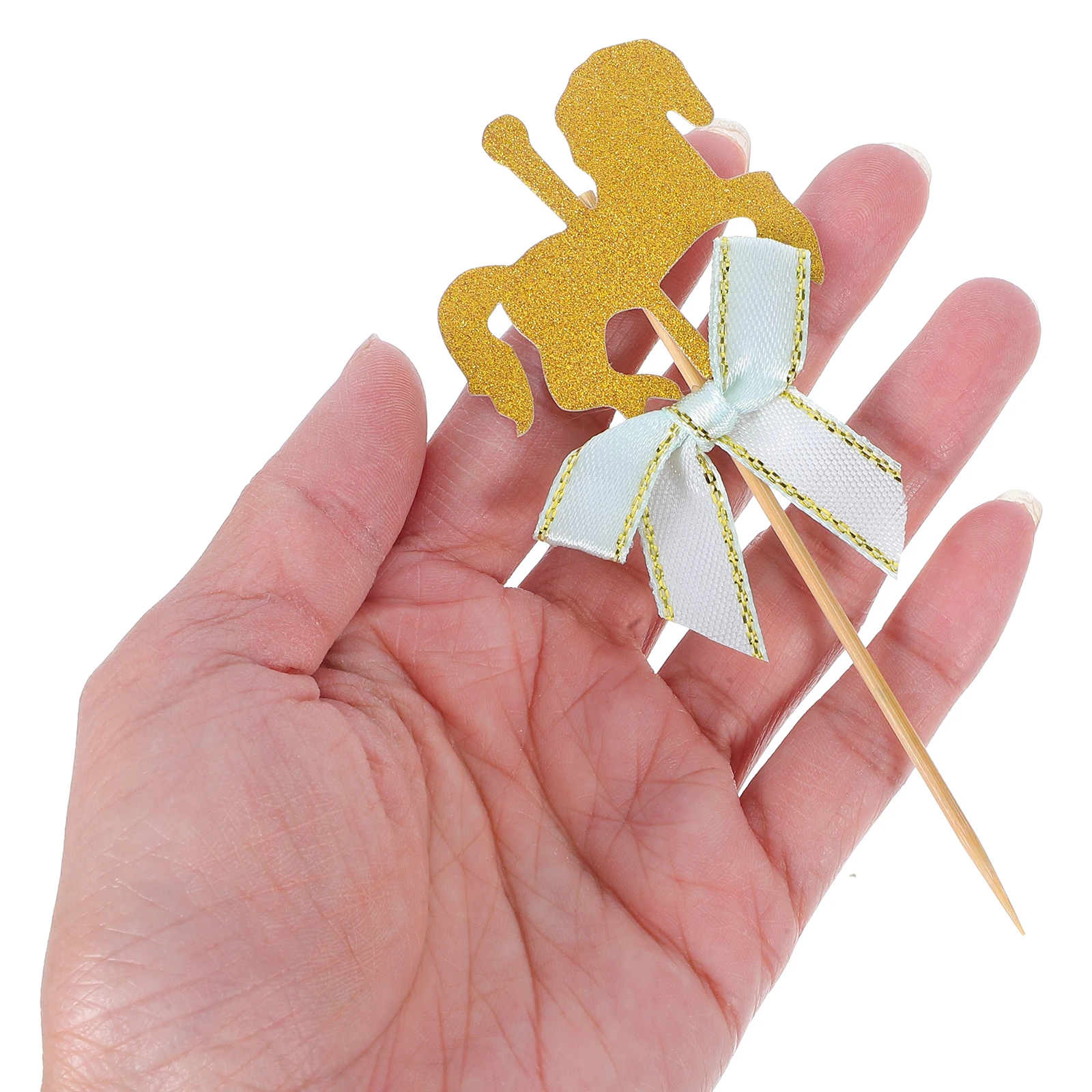 

20pcs Cake Toppers Carousel Shape for Birthday Halloween Festival Decor Cupcake Picks Fruit Insert Party Supplies