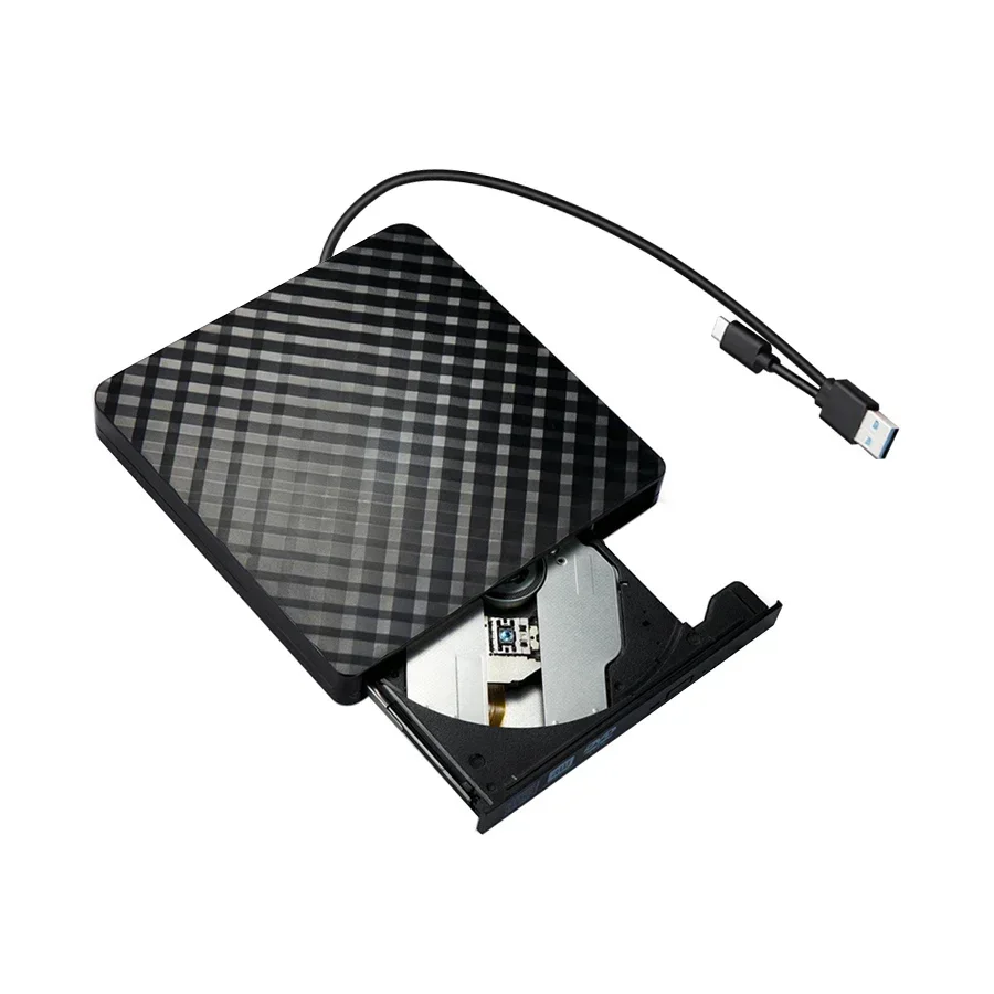 Lecteurs optiques USB3.0 Type C 2 en 1, DVD externe mince RW, graveur de CD, lecteur de graveur, graveur de DVD Portable pour ordinateur Portable