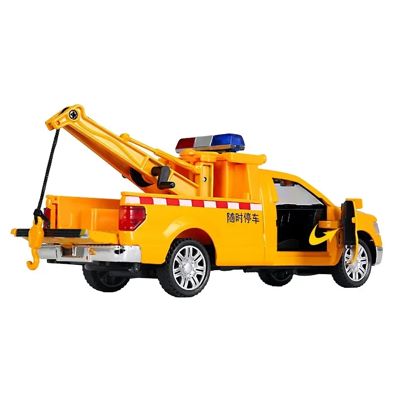 1:32 Legering Pull Back Model Rescue Trailer Auto's Diecasts & Toy Vehicles Speelgoed Diecast Legering Model Auto Collectible