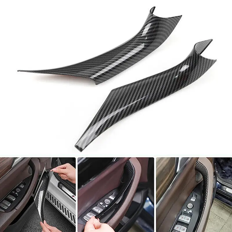 Carbon  4 Piece Door Inner Handle Protection Cover Suitable For BMW X3 X4 G01 G02 2018-2023