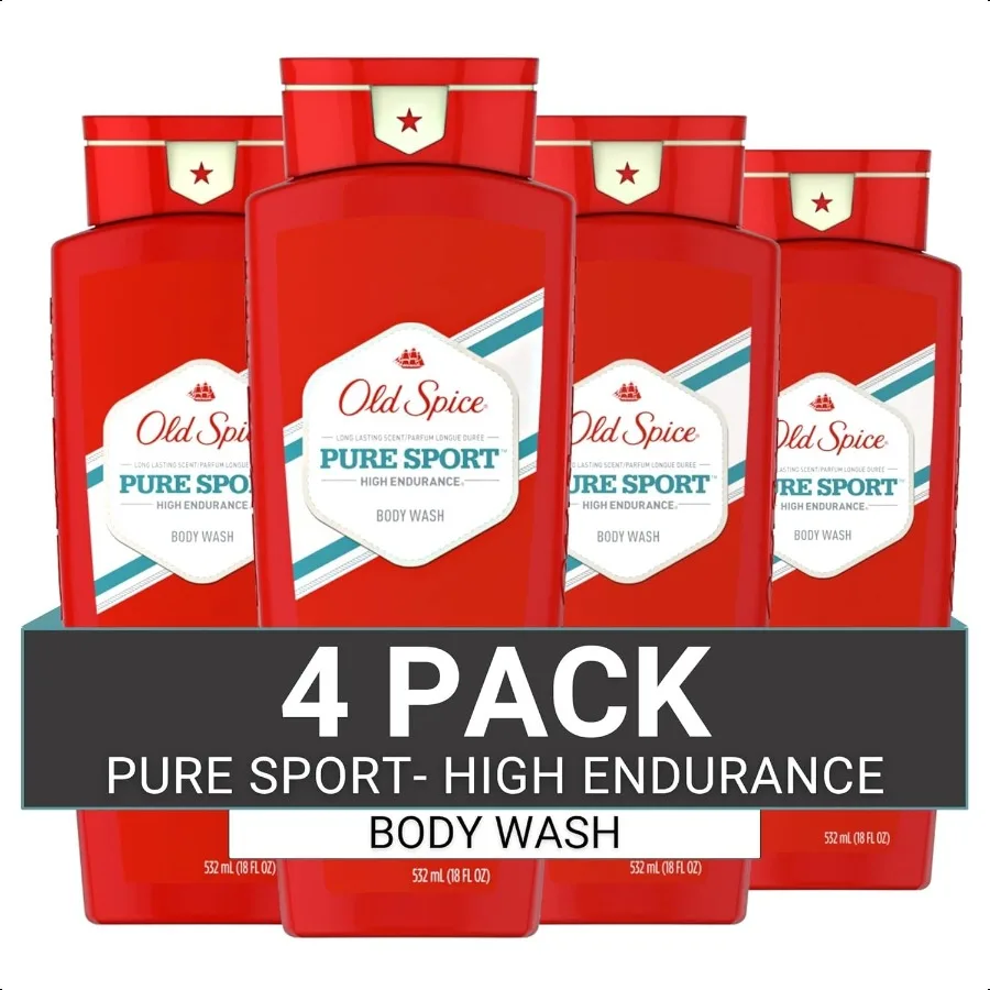

Высокопрочная мойка для тела Old Spice для мужчин Pure Sport Scent 18 FL OZ 532 мл