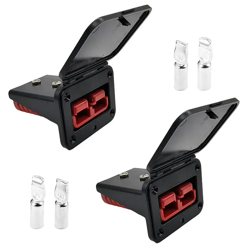 Professional Tool 2PCS Plug Mounting Panel With Dust Cover, Panel Base With Dust Cover,Compatible With Anderson SB175 Series