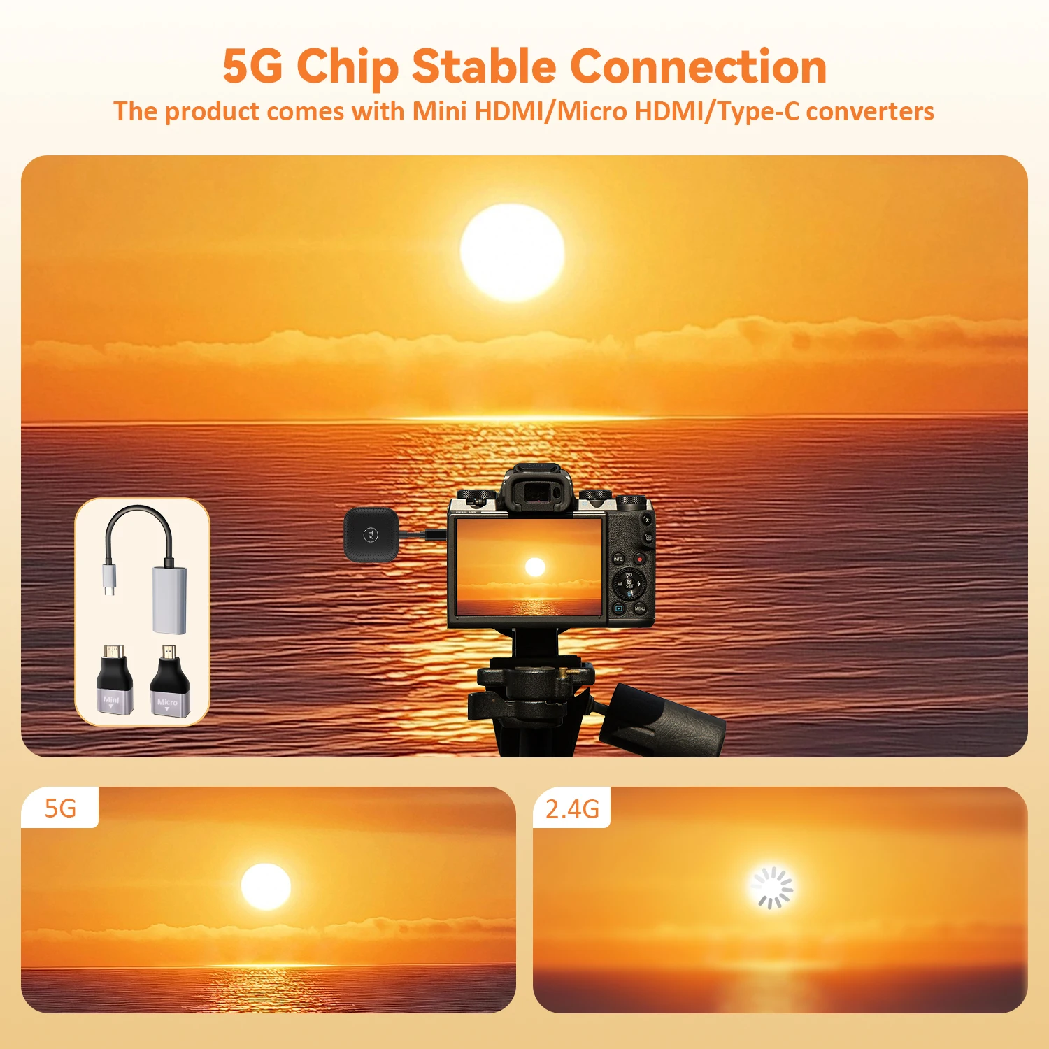 1080P 50m موسع لاسلكي فيديو الارسال والاستقبال عرض محول لماك بوك الكمبيوتر المحمول إلى التلفزيون العارض