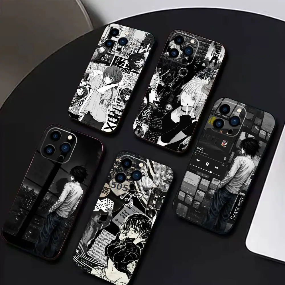 

Anime Wallpaper Phone Case For iPhone 16,15,14,13,12,17,Pro Max,Plus Silicone Black Case