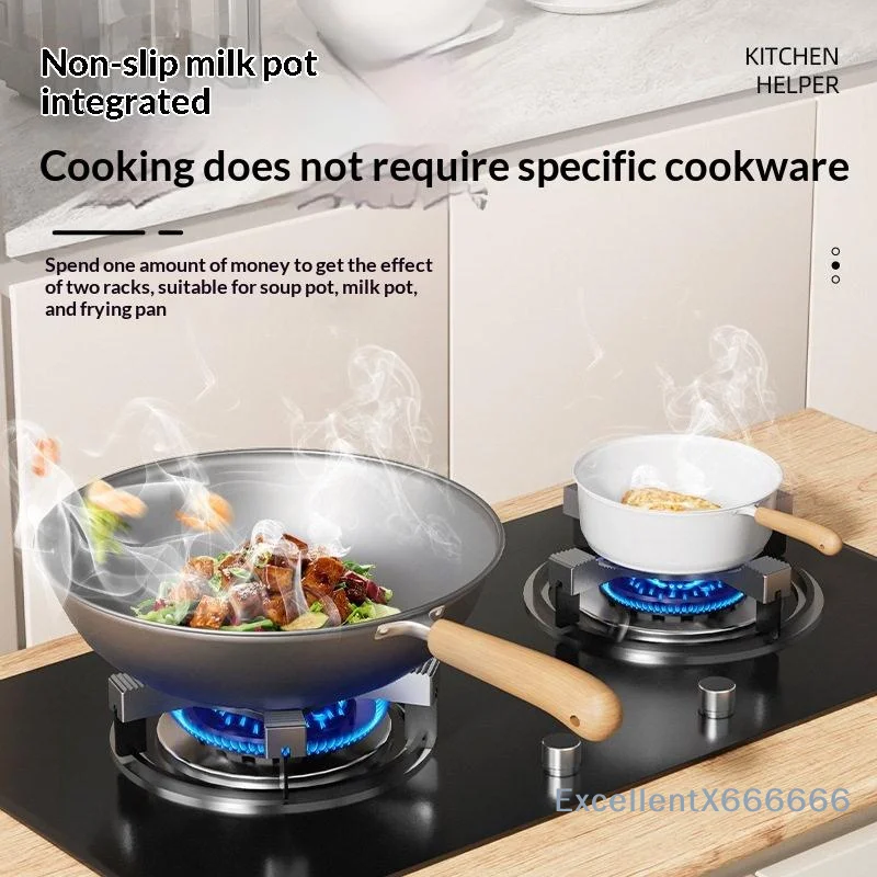 

4 Claws Universal Gas Stove Bracket Anti-Skid Replacement Stand Heat Resistant for Kitchen Cooktop Pot Support