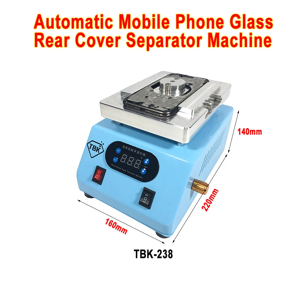 

LY TBK 238 Automatic Mobile Phone Glass Rear Cover Separator Machine 300W For iPhone X 8G 8P Crack Back 110V And 220V Optional