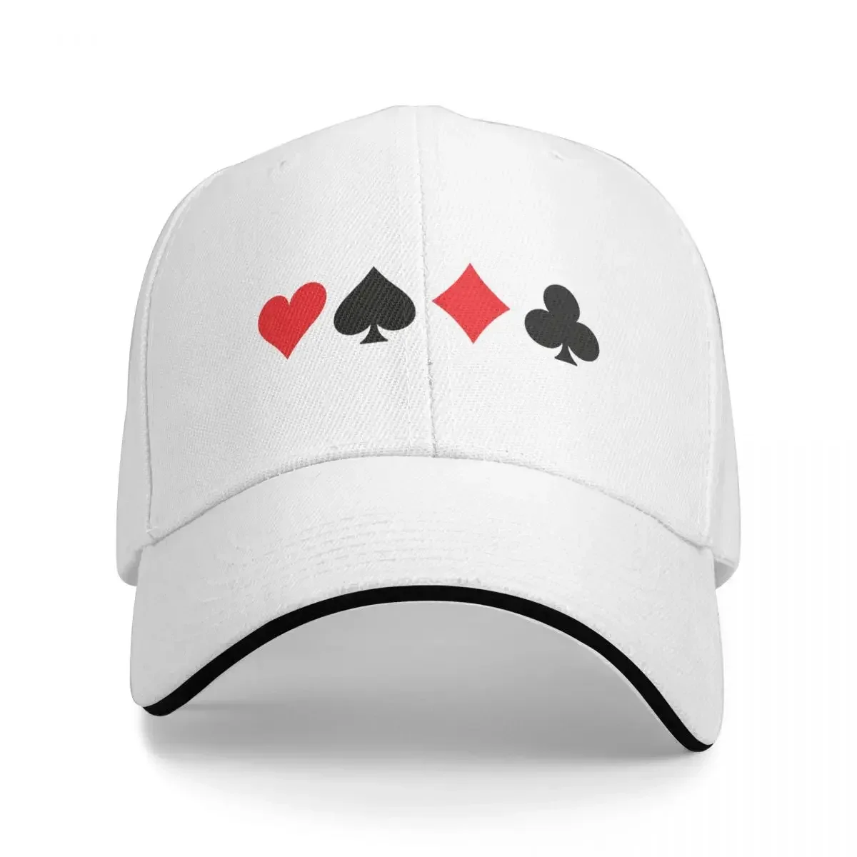 Suit Cards Spades Hearts Diamonds Clubs Design Baseball Caps Snapback Fashion Baseball Hats Breathable Casual For Men And Women