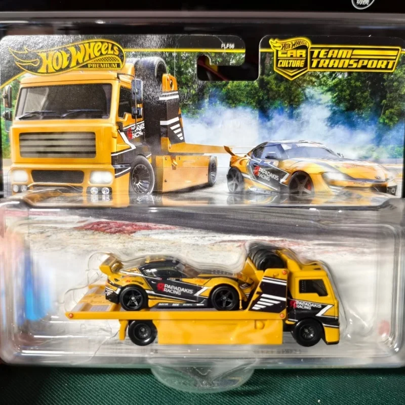 Hot Wheels Premium Team Transport Car Culture FLF56 20 Toyota GR Supra Fleet Street Metal Alloy Diecast Car Set For Collectors
