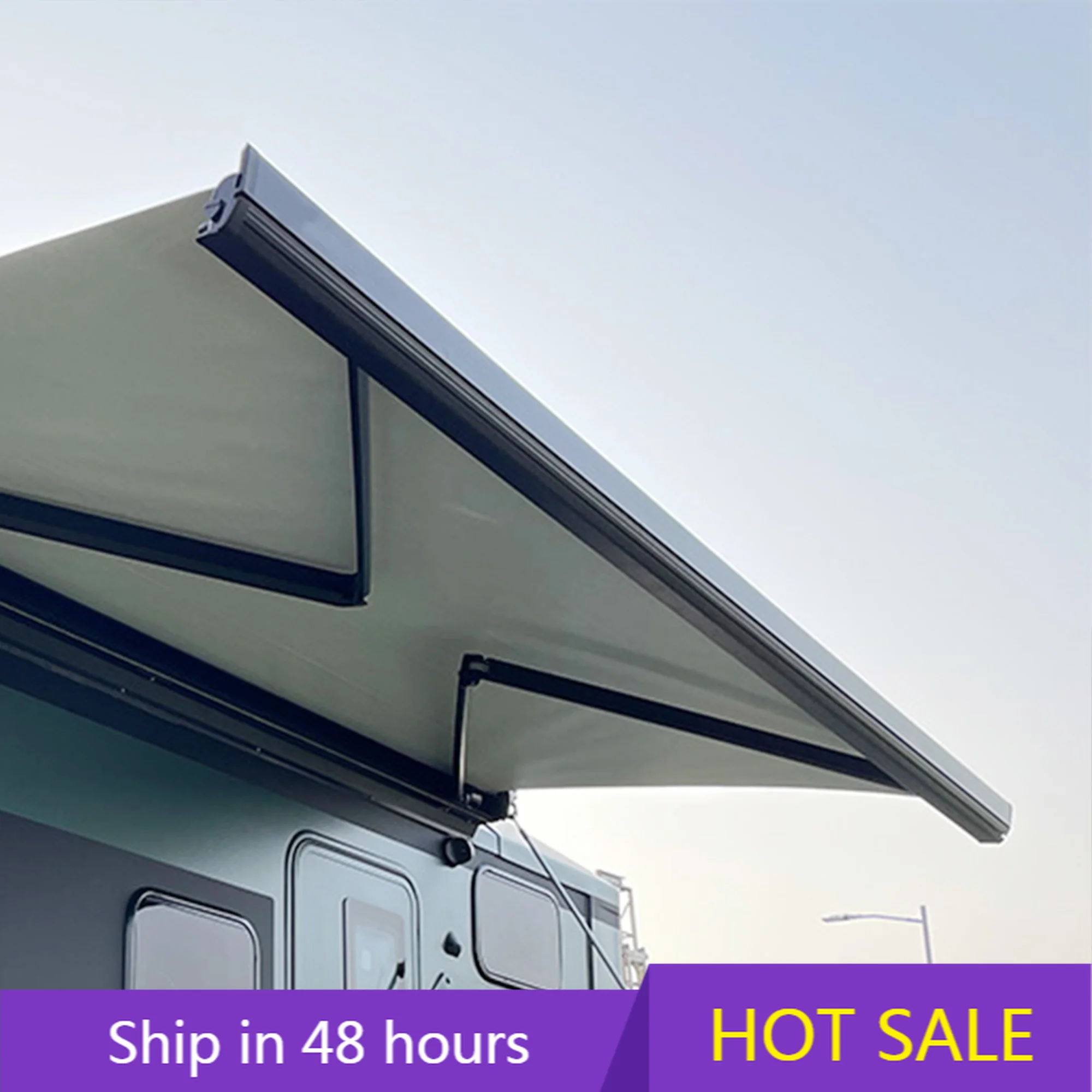 

POWER LEAPAwnlux High Strength Aluminum Alloy Frame RV Power Awning Manual Control Trailer Camper RV Motorhome Awning