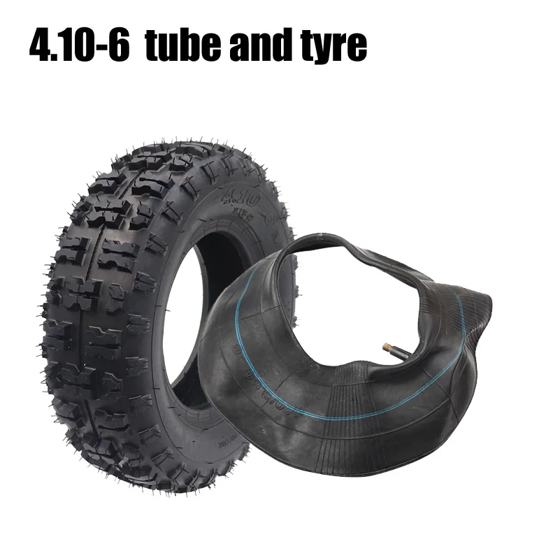 4.10-6 Tire and Inner Tube Fit All Models ATV Go Kart MIni Quad 47cc 49cc Snowplow Tires Snowmobile