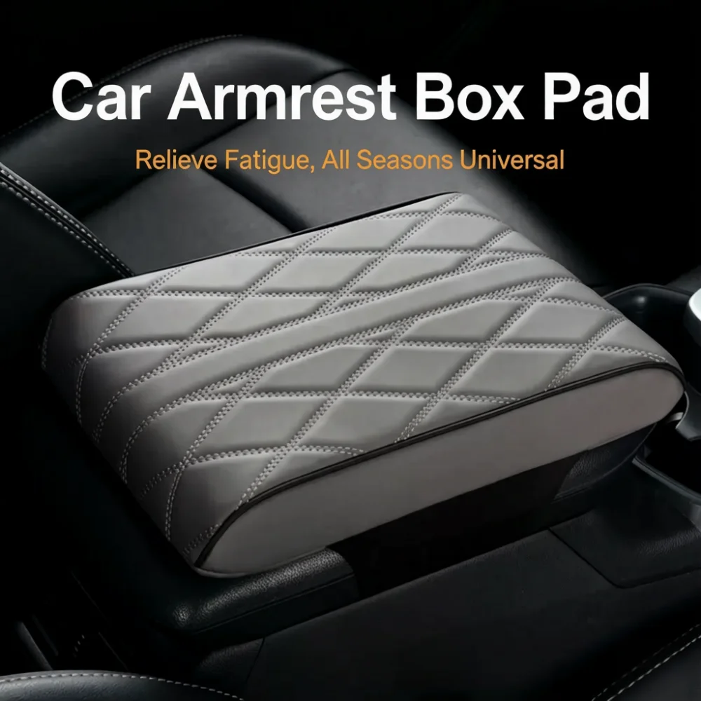 Car Armrest Box Heightening Pad, Car Armrest Protection Pad, Universal Memory Foam Car Cover view 2