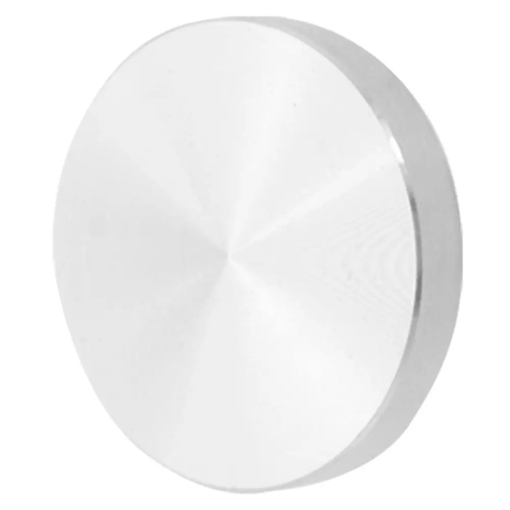 Vidro placa adaptador mesa perna alumínio redondo 50x8mm prata