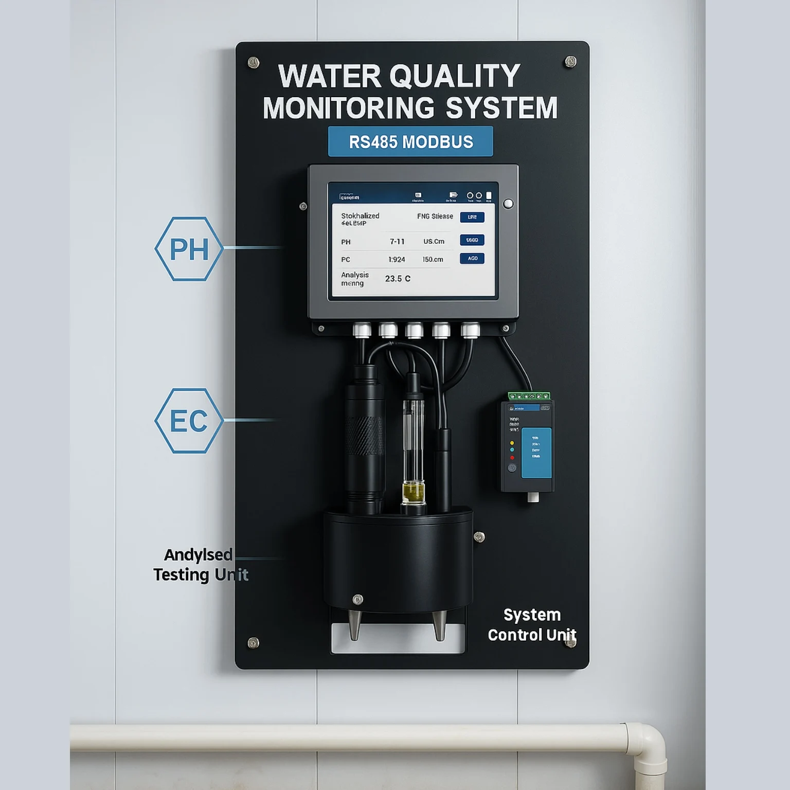 OEM Smart Online PH EC ORP Conductivity Monitoring System for Urban Water Pipeline Supply Multi-parameter Water Quality Sensor
