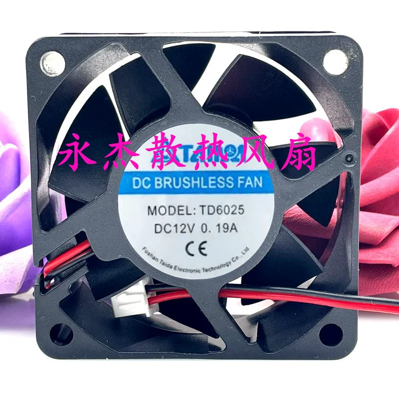 

TD6025 DC 12 В 0,19 А 60x60x25 мм 2-проводной охлаждающий вентилятор для сервера