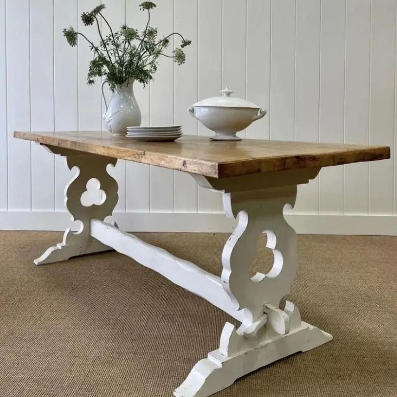 

Modern luxury high-quality mango wooden dining room kitchen dining table and chairs