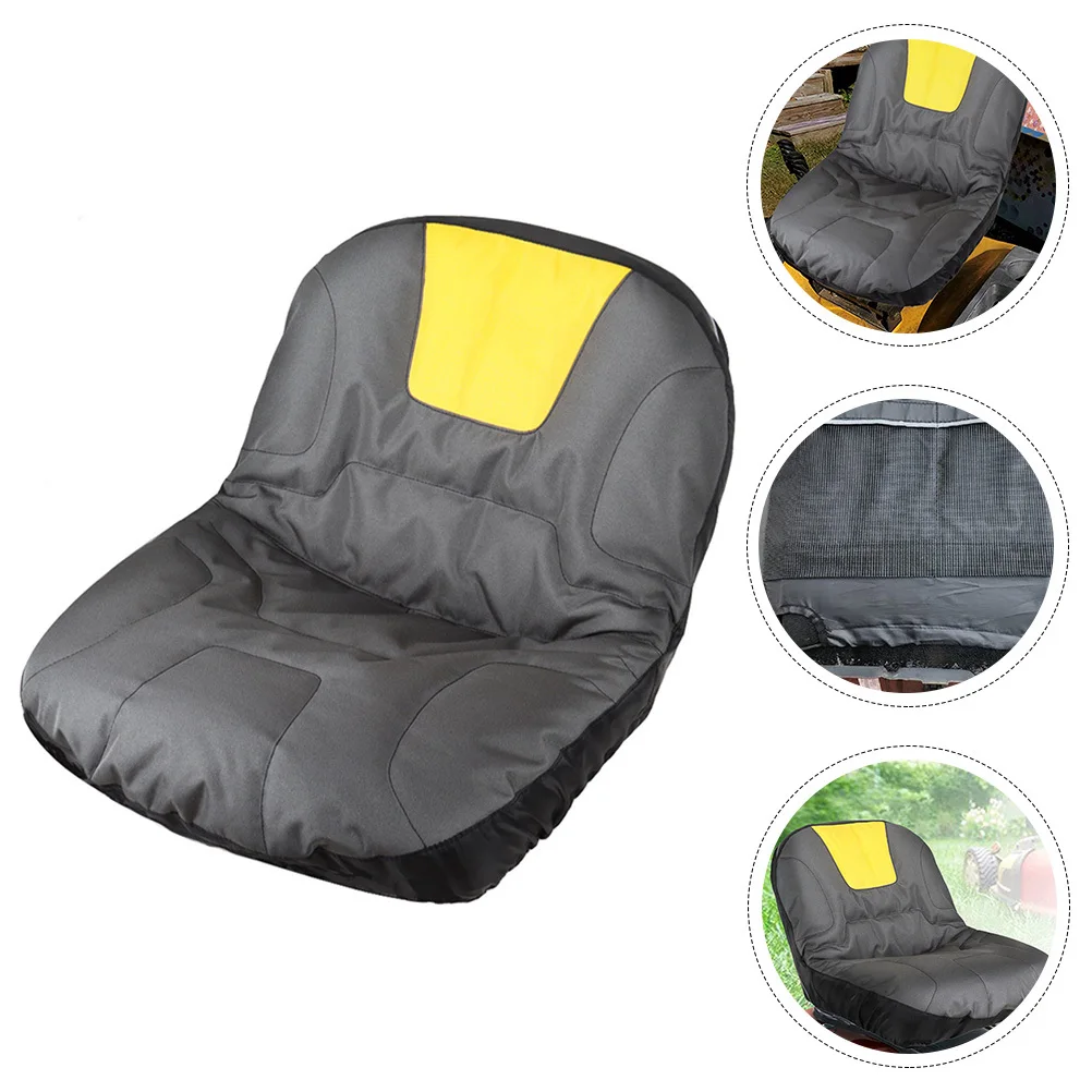 

Weatherproof Tractor Seat Cover for Lawn Mower Riding Accessories Durable Seat Protector Garden Tractor Cover Yellow Fit
