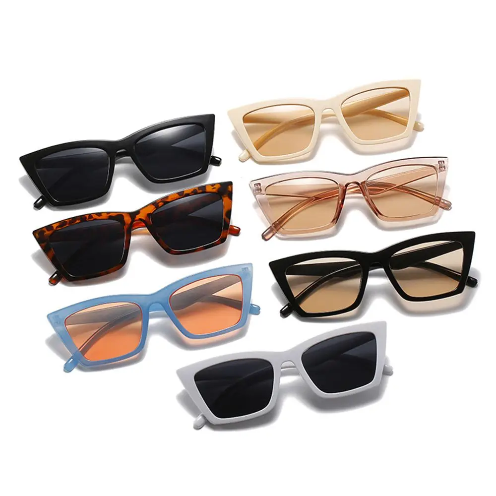 

2022 New Colorful Vintage UV400 Square Sun Glasses Shades Fashion Sunglasses Female Eyewear