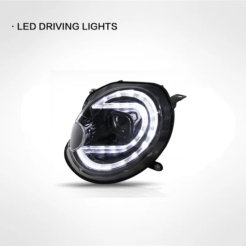 Suitable for 07-13 mini headlight assembly R56 modified LED daytime running light lens xenon headlight R55