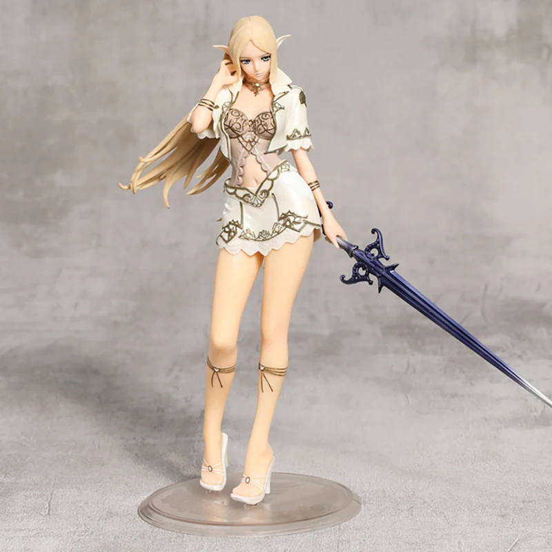 Lineage 2 Elf 1/7 skala Bishoujp Model z pcv kolekcja figurek zabawka urodziny lalka prezentowa