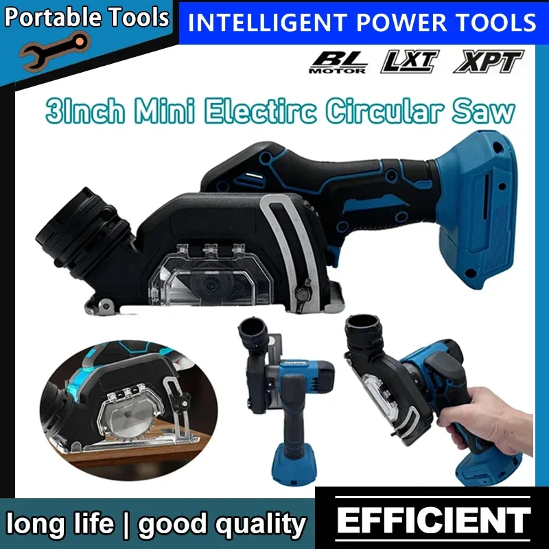 

Подходит для беспроводной перезаряжаемой ручной электрической шлифовальной машины Makita, 3-дюймовая мини-бесщеточная электрическая циркулярная пила, аккумулятор 18 В