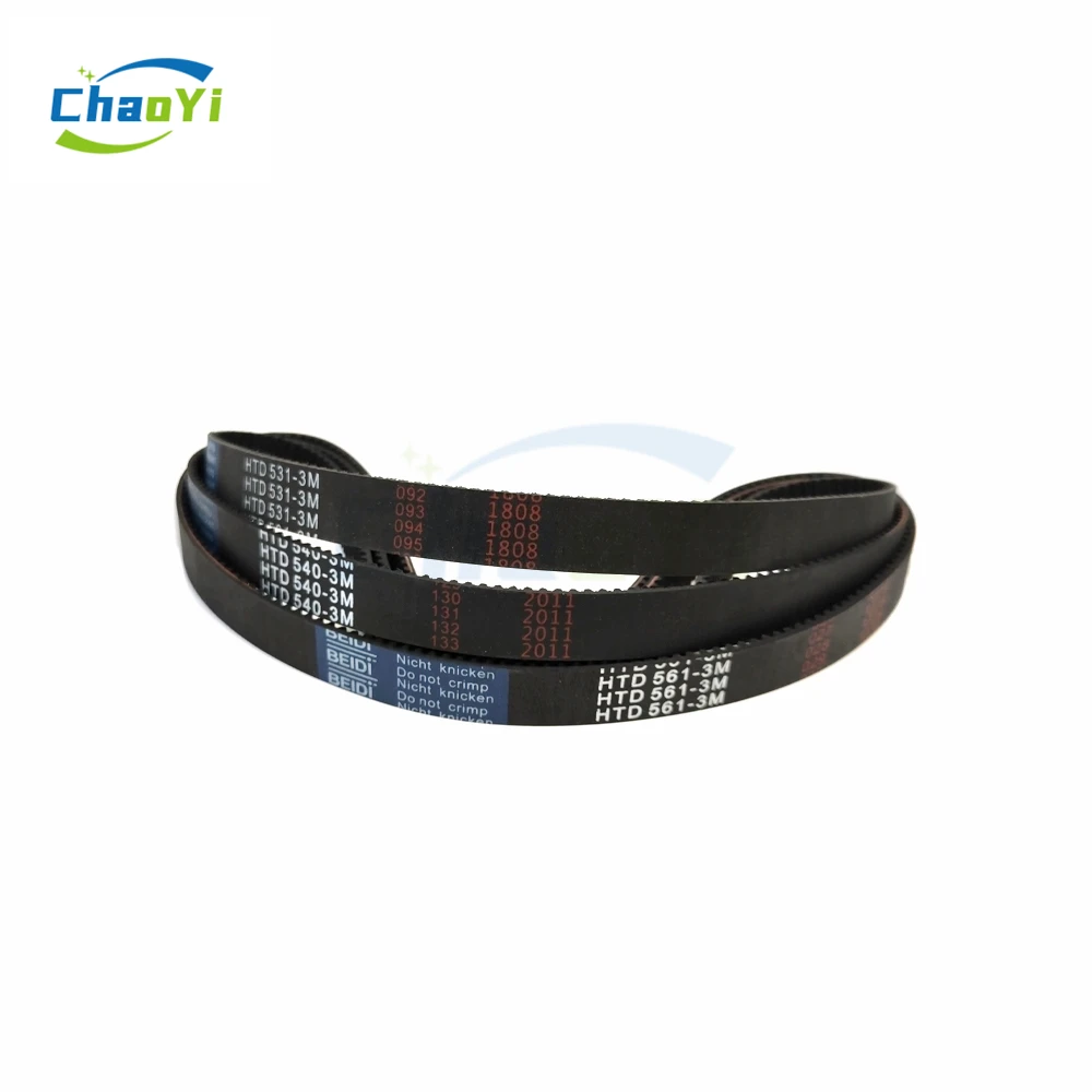 HTD 3M Closed Loop Rubber Timing Belt Length 531 534 537 540 543 546 549 552 555 558 561mm Width 6/10/15/20mm 537-3M 561-3M