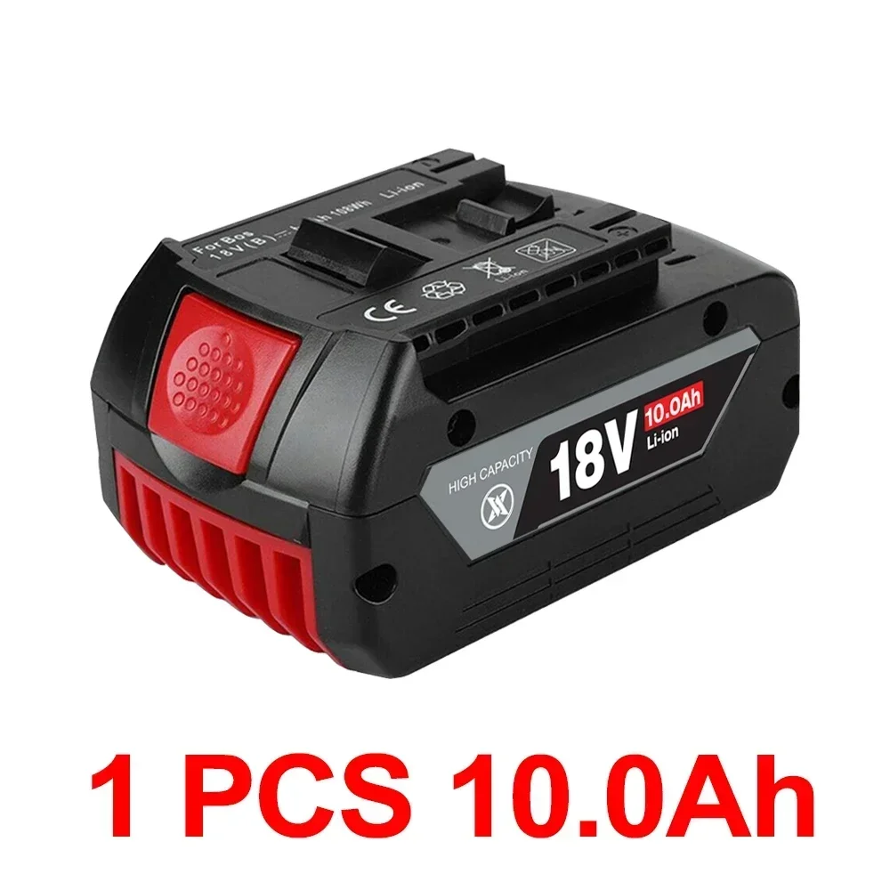 GBH 185-LI for Bosch professional 18V10.0AH Li-ion battery replacement with LED & for Bosch quick charger 14.4V-18V