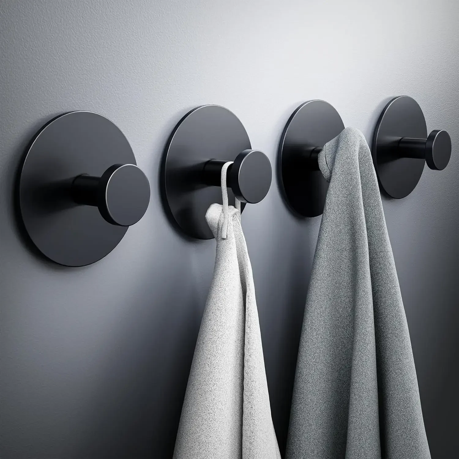Handtuchhaken, extra klebrige Wandgarderobe aus Edelstahl, rostfreier Hakenhalter, Wandhalterung, stanzfreier Kleiderbügel für Küche, Badezimmer, Zuhause