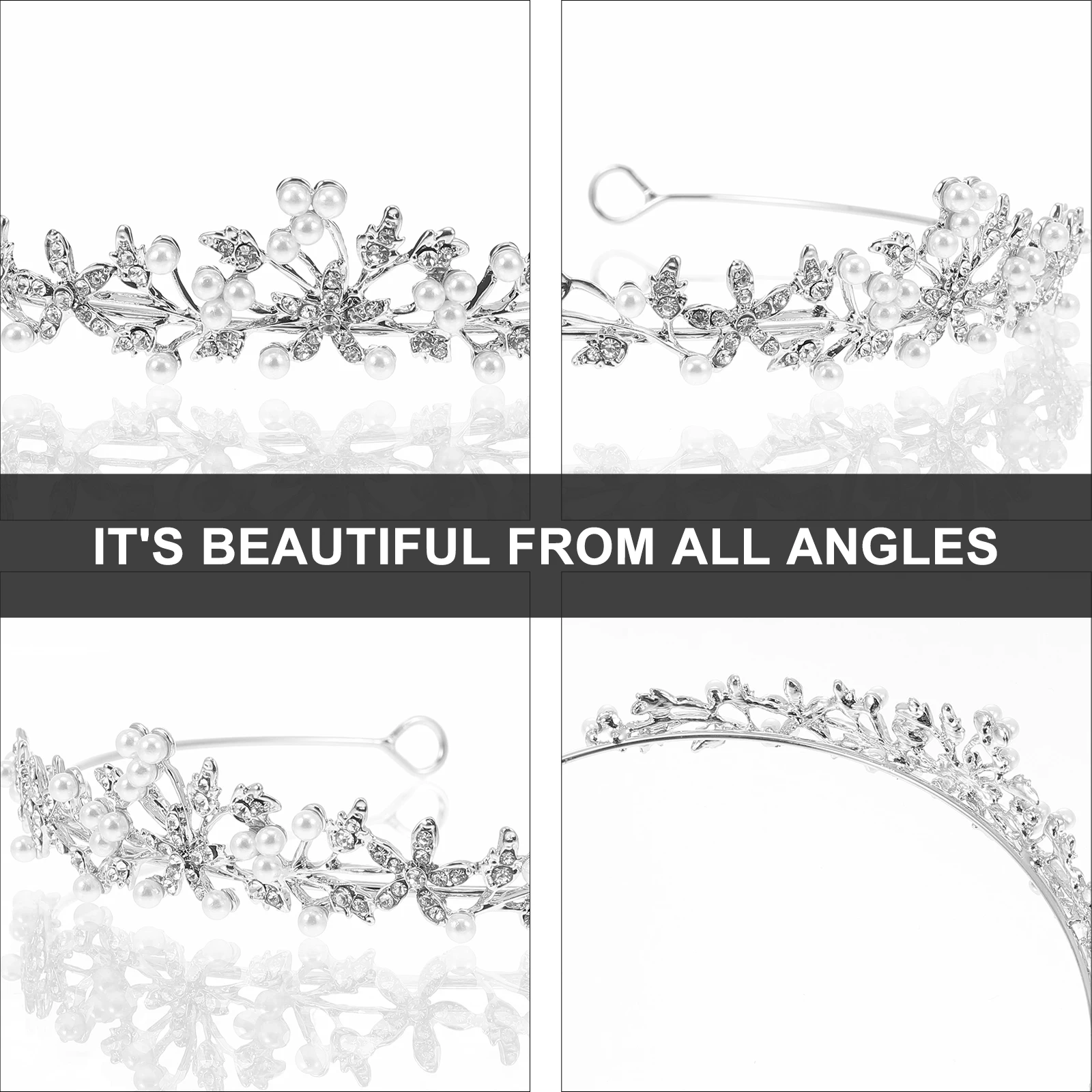 

Crystal Crown Headb Rhinestone Wedding Hairb Bridal Headdress Women Accessories Prom Thanksgiving Cosplay Birthday