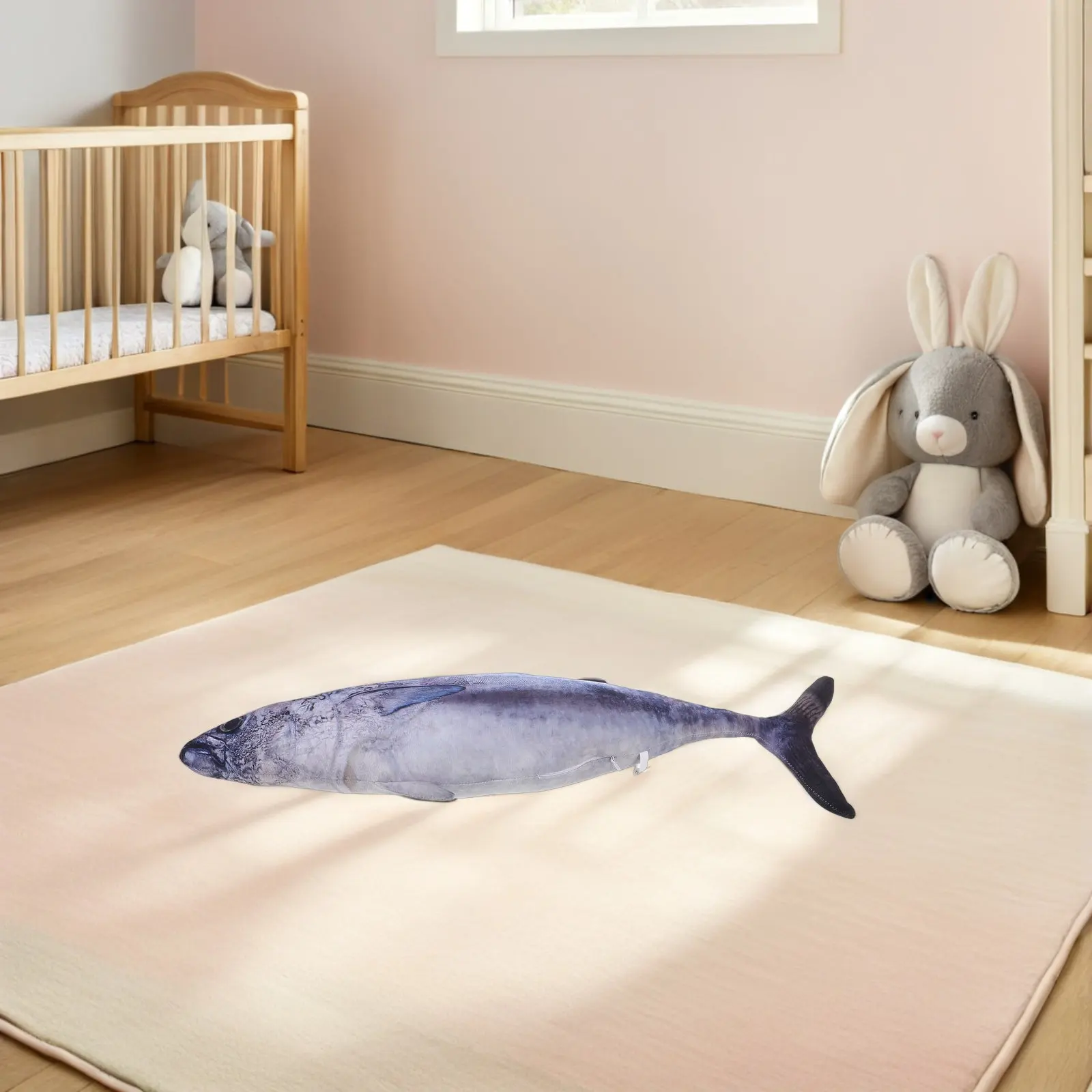 Stuffed Fish Pillow Cartoon Realistic Simulation 3D Ocean Animal Hugging Cushion Decorative Throw Pillow for Couch Car Room