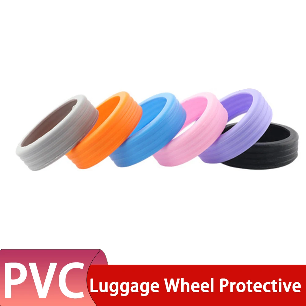 4/8Pcs PVC Travel Luggage Wheels Protective Covers Reduce Noise Silent Caster Sleeve Suitcase Accessories High Quality Hot