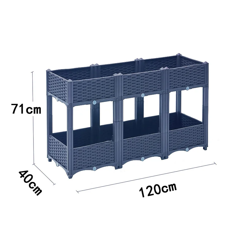 Vegetable planting artifact family balcony rectangular plastic extra large household vegetable special planting box flower pot