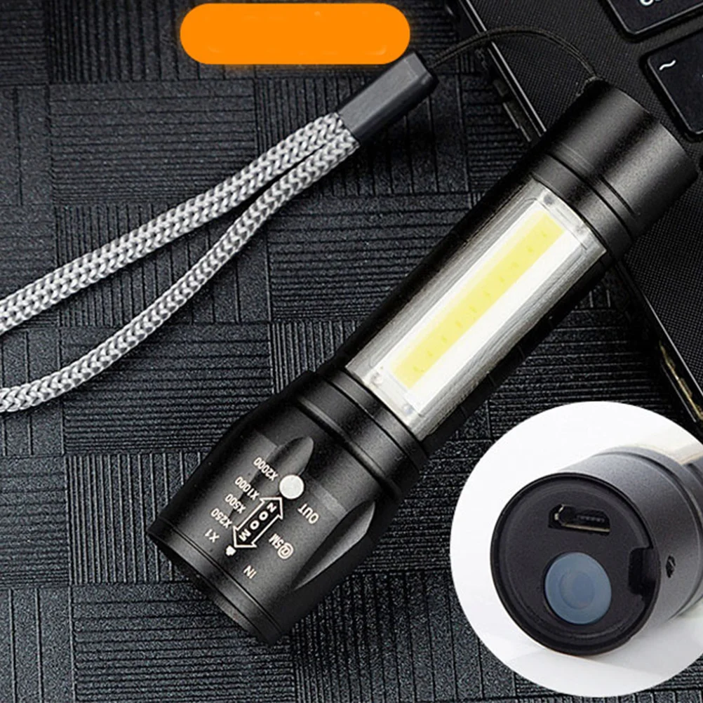 

Rechargeable Led Flashlight Zoom Torch Adjustable Focus Outdoor Camping Hiking Hunting Fishing Emergency Light Portable Small