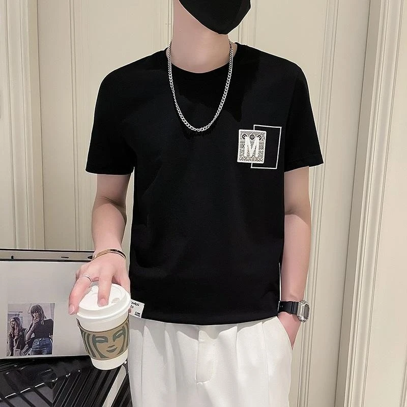 

Trendy Men Short Sleeve Top Summer Korean Inspired Cool Streetwear Fashion Wear for Urban Lifestyle